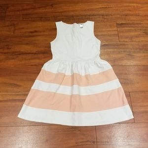 Bar III white & salmon midi sleeveless dress